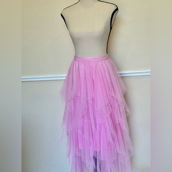 Zara graphic bodysuit (L); Pink tutu skirt (L) - Picture 2 of 5